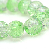 Baking Paint Crackle Glass Beads Strands X-CCG-S001-10mm-13-1