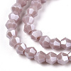 Opaque Solid Color Electroplate Glass Beads Strands LS-EGLA-A039-P2mm-A13-2