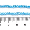 Baking Electroplate Glass Beads Strands X-DGLA-A039-J2MM-B12-4