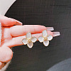 Alloy Enamel Stud Earrings with Brass Earring Pins FS-WGE19F2-03-1