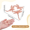 6Pcs 3 Colors Zinc Alloy Crystal Ball Holder AJEW-NB0008-40-2