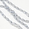 Electroplate Crystal Glass Rice Beads Strands EGLA-F042-A09-2
