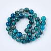 Dyed Natural Dragon Veins Agate Beads Strands G-Q462-128C-6mm-2