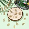 3Pcs 3 Styles Brass Micro Pave Cubic Zirconia Pendants KK-YW0004-07-4