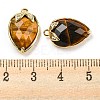 Natural Tiger Eye Faceted Pendants G-M431-06G-11-3