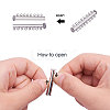 Brass Magnetic Slide Lock Clasps KK-PH0034-55-4