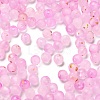 Frosted Transparent Acrylic Beads OACR-F013-12K-1