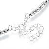 Iron Rhinestone Cup Chains Jewelry Sets X-SJEW-R049-01-5