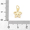 Brass Micro Pave Cubic Zirconia Charms KK-S510-13G-3