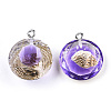 Transparent Epoxy Resin Pendants X-CRES-N025-11D-2