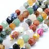 Natural Mixed Gemstone Beads Strands G-F523-25-10mm-1