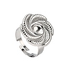 304 Stainless Steel Cuff Ring Components STAS-P403-09P-1