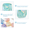 24Pcs 6 Colors Opaque Acrylic Beads SACR-DC0001-03-4
