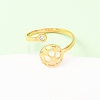 304 Stainless Steel Cuff Open Rings RJEW-D337-01C-G-5