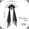 Halloween Polyester Rhinestones Dress Brides Wedding Veil Headband FIND-WH20019-165B-166-2
