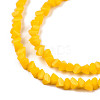 Opaque Solid Color Glass Beads Strands GLAA-N052-01-A04-3