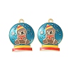 Christmas Alloy Enamel Pendants ENAM-D047-07G-02-2