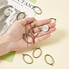 Rack Plating Alloy Open Back Bezel Pendants PALLOY-TA0001-10AB-6