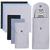 3 Sets 3 Colors Rectangle Velvet Single Watch Storage Bags ABAG-BBC0001-11-1