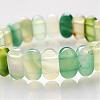Natural Agate Beaded Stretch Bracelets BJEW-G484-03-3