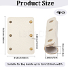 4Pcs Detachable PU Imitation Leather Bag Handle Wrap PURS-BBC0001-08C-2