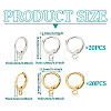 40Pcs 2 Colors Brass Leverback Earring Findings KK-TA0001-88-4