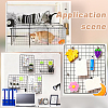 4 Bags Spray Printed Iron Mesh Wall Mounted Hanging Display Stands ODIS-WR0001-18A-5