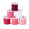 60 Yards 6 Colors Single Face Velvet Ribbon SRIB-TA0001-38-3