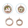 4Pcs 2 Style Alloy Glass Crystal Rhinestone Pendants PALLOY-TA0002-36D-13