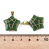 Lampwork Pendants GLAA-T023-06D-4