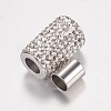 304 Stainless Steel Rhinestone Magnetic Clasps X-RB-K005-01-3