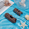 2Pcs 2 Styles Purple Clay Display Decorations DIY-GF0013-05-3