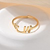 304 Stainless Steel Cuff Rings for Women RJEW-D285-01G-W-4