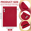 Canvas Cloth Zipper Bags ABAG-WH0077-09B-03-2