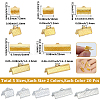 200Pcs 10 Styles Alloy Ribbon Ends FIND-SC0021-78-2