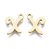201 Stainless Steel Charms STAS-T044-217G-X-2