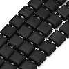 Natural Frosted Obsidian Beads Strands GG-F802-B15-01-2
