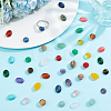 40Pcs 20 Styles Mixed Gemstone Cabochons G-HY0001-54-5