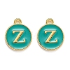 Golden Plated Alloy Enamel Charms X-ENAM-Q437-15Z-1