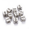 Alloy European Beads PALLOY-WH0065-52I-2