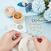 Alloy Knitting Stitch Marker Rings FIND-WH0036-89G-3
