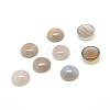 Natural Grey Agate Gemstone Cabochons G-T020-6mm-12-1