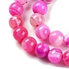 Natural Striped Agate/Banded Agate Beads Strands X-G-H037-A02-02-4