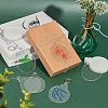 Transparent Acrylic Disc Pendants TACR-NB0001-07B-2