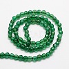 Dyed Natural White Jade Round Beads Strands X-G-E311-4mm-04-3