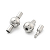 304 Stainless Steel European Clasps STAS-Z115-04P-07-2