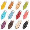 11pcs 11 colors Leather Zipper Pull Tabs DIY-WR0002-25-1