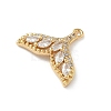 Brass Micro Pave Cubic Zirconia Pendants KK-Z136-45G-01-2
