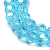 Electroplate Glass Bead Strands EGLA-R015-8mm-12-3