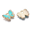 Alloy Enamel Charms X-ENAM-S121-070G-2